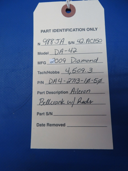 Diamond DA-42 Aileron Bellcrank w/ Rods P/N DA4-2713-10-50 (0623-468)