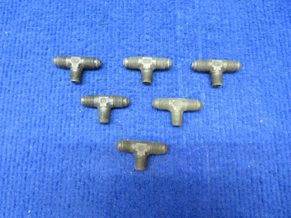 Steel Fitting-Tee P/N AN825-4 LOT OF 6 NOS (0722-488)