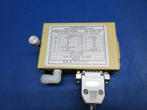 Trans-Cal Ind All Solid-State Altitude Digitizer P/N SSD120-35C-RS232 (0823-113)