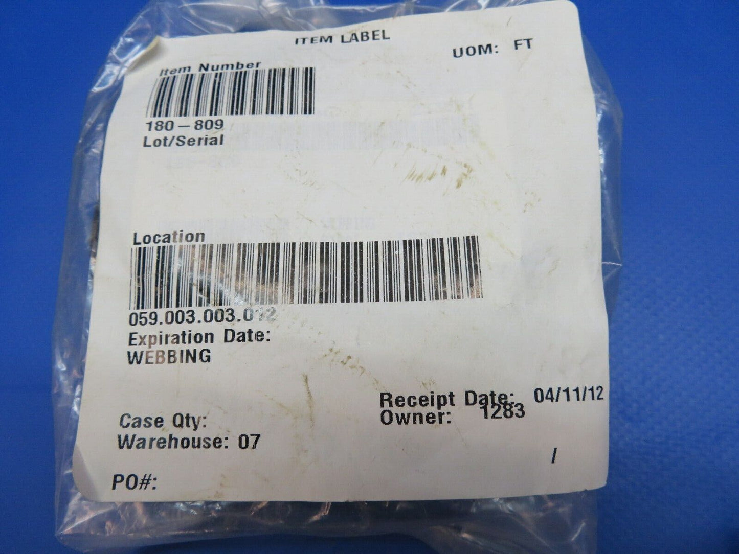 Piper Hood Lace / Webbing Various Lengths P/N 180-809 (1022-302)