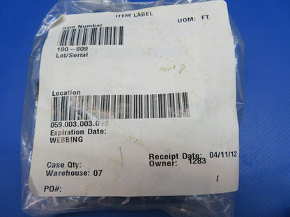 Piper Hood Lace / Webbing Various Lengths P/N 180-809 (1022-302)