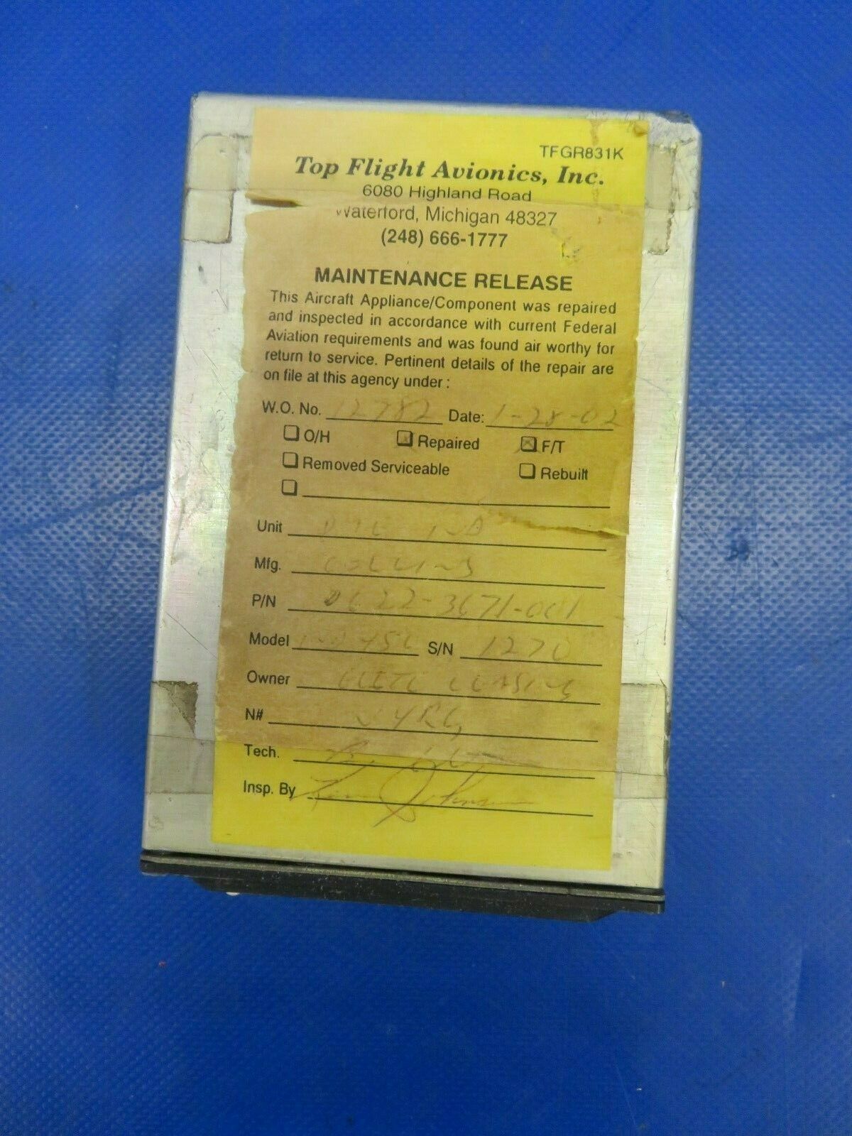 Collins IND-450 DME Indicator 14V / 28V 6222-3671-001 (0320-436)