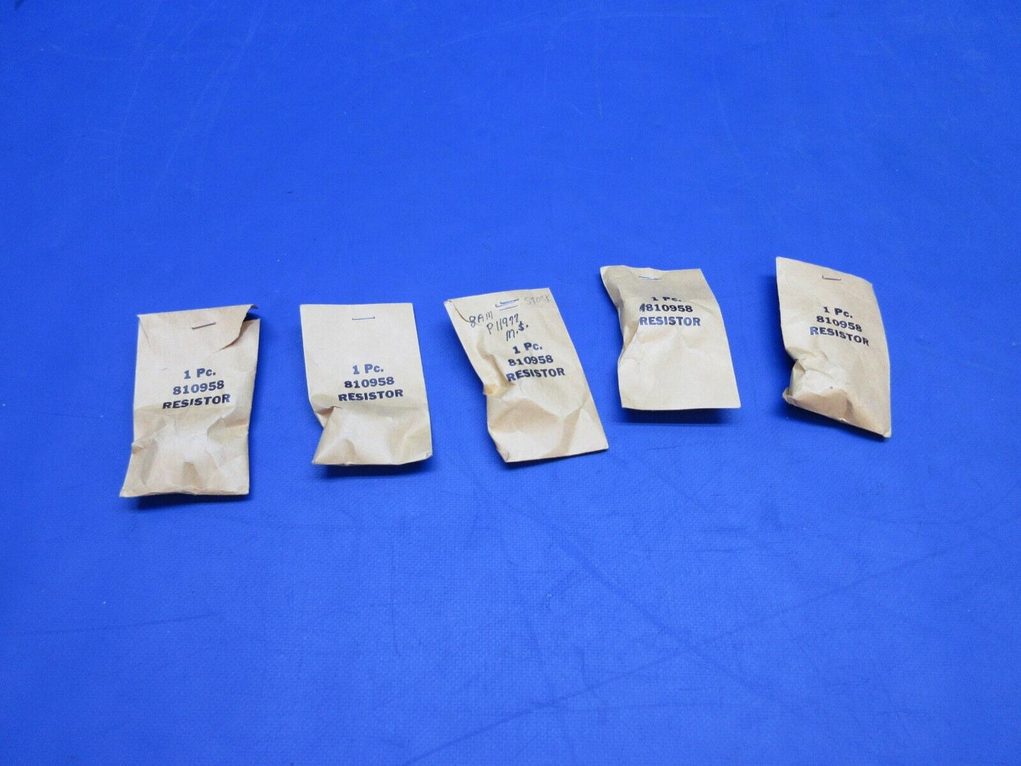 Resistor P/N 810958 SSBY G810958 LOT OF 5 NOS (0923-936)