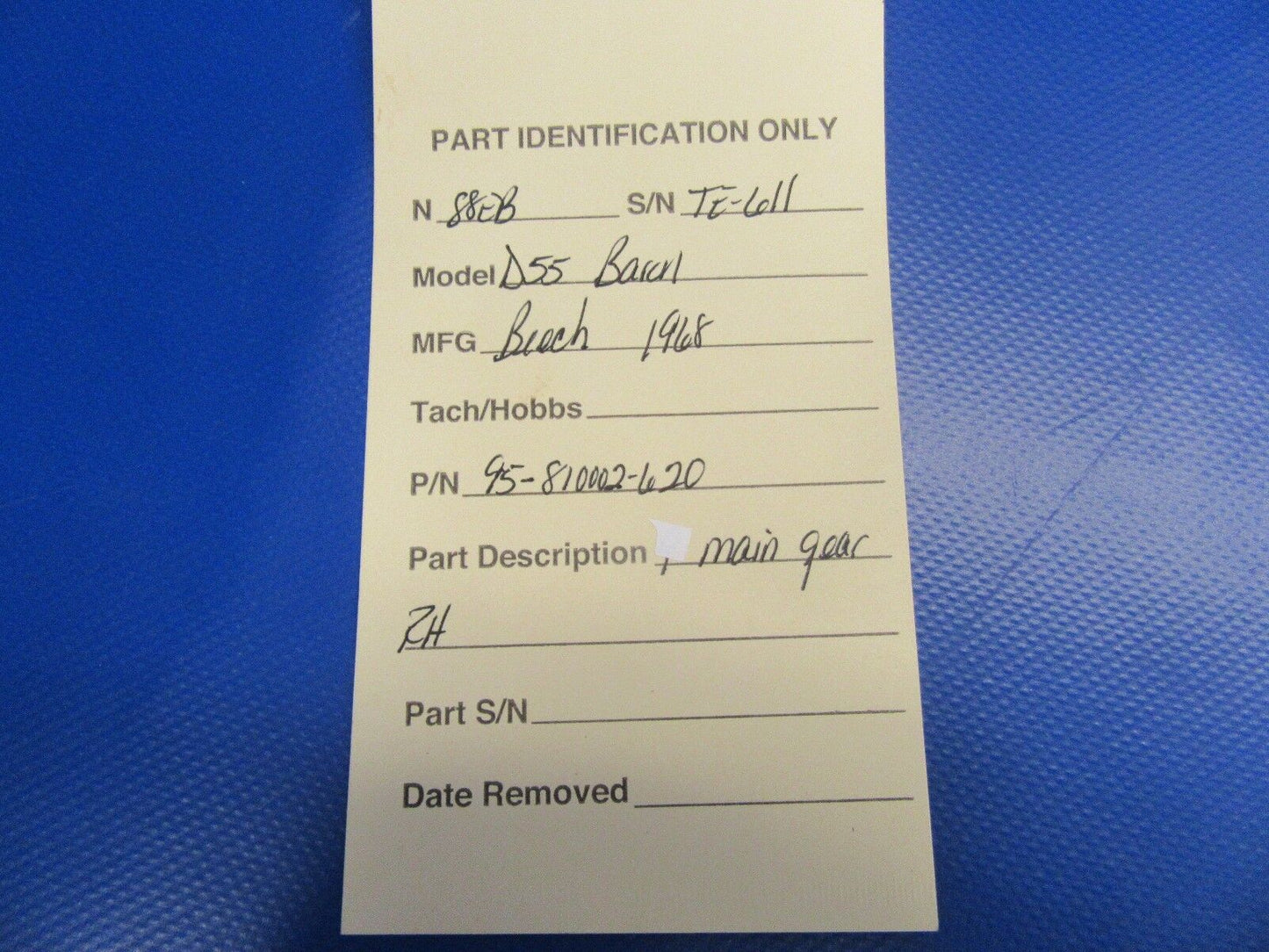 Beech D55 Baron Main Gear RH P/N 95-810002-620 (0717-89)