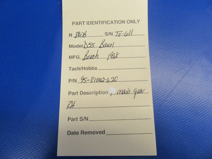 Beech D55 Baron Main Gear RH P/N 95-810002-620 (0717-89)