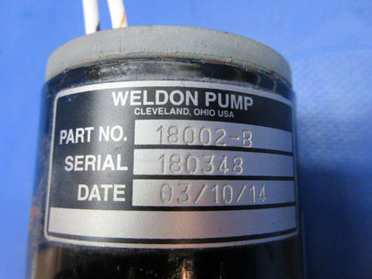 Diamond DA-42 Weldon Fuel Pump 28v P/N 18002-B Tested w/ Warranty (0623-200)