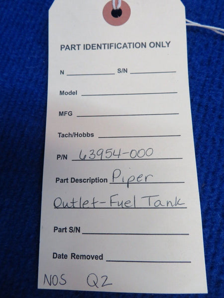 Piper Outlet-Fuel Tank P/N 63954-000 NOS (0822-361)