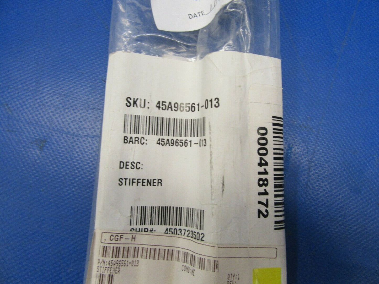 Beech 400 Stiffener P/N 45A96561-013 NOS (0419-411)