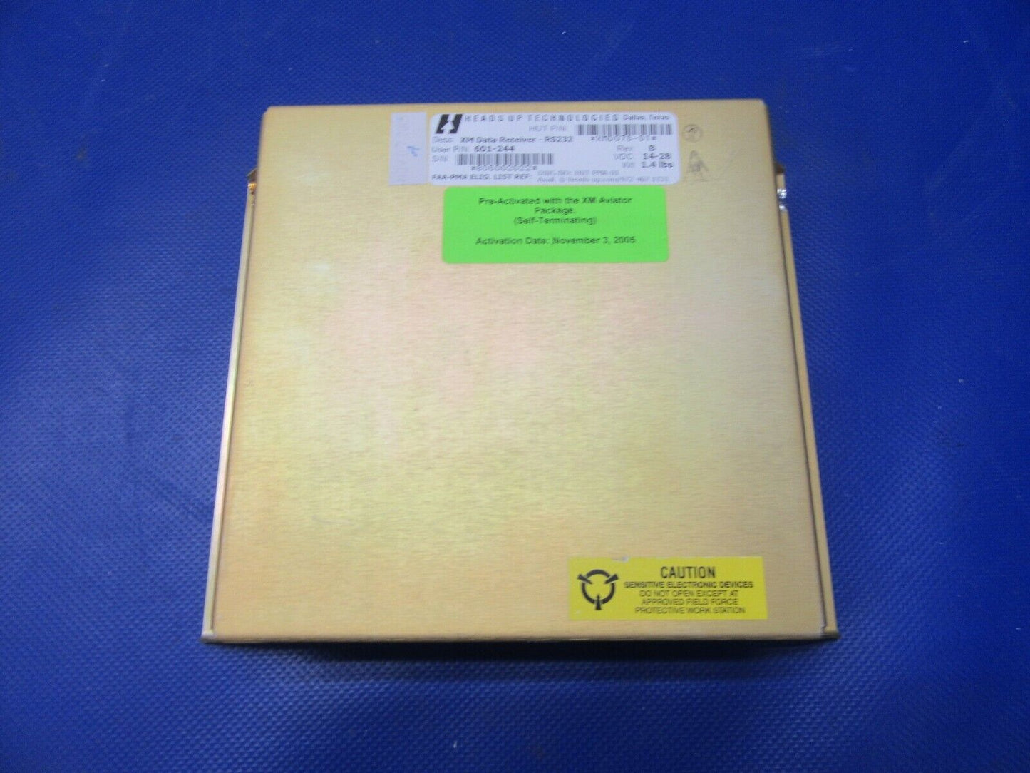 Heads Up Technologies XMD076-01 Data Receiver P/N 601-244 / Guaranteed(0421-345)