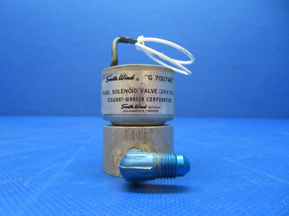 Cessna 401 Stewart Warner Fuel Solenoid Valve Bracket G-700748 TESTED (0124-194)