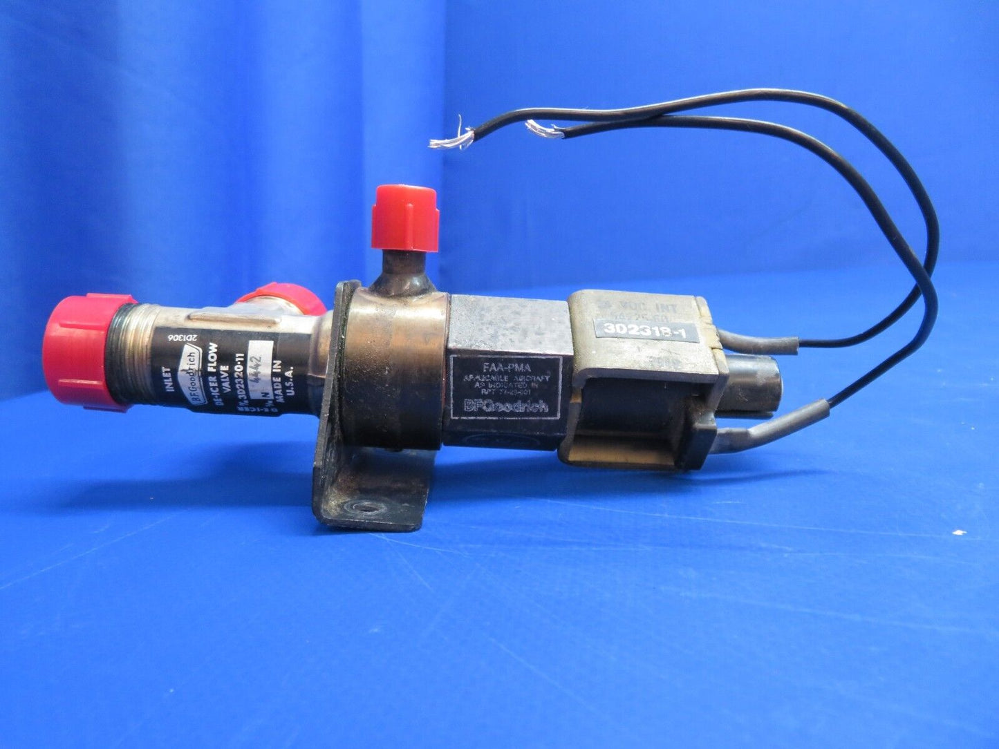BF Goodrich De-Icer Flow Valve Assy w/ Solenoid 28V P/N 3D2320-11 (0223-529)