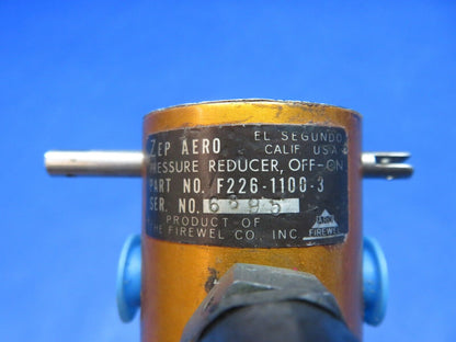 Zep Aero Oxygen Regulator P/N F226-1100-3 CORE (1223-169)