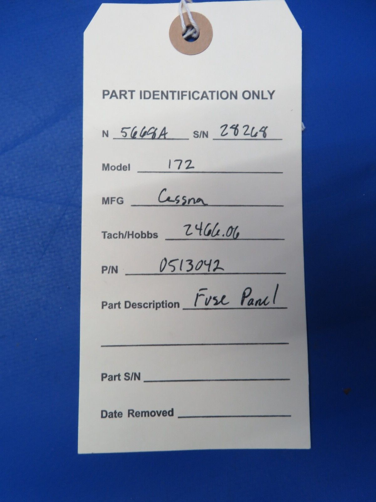 1956 Cessna 172 Fuse Panel P/N 0513042 (0823-432)