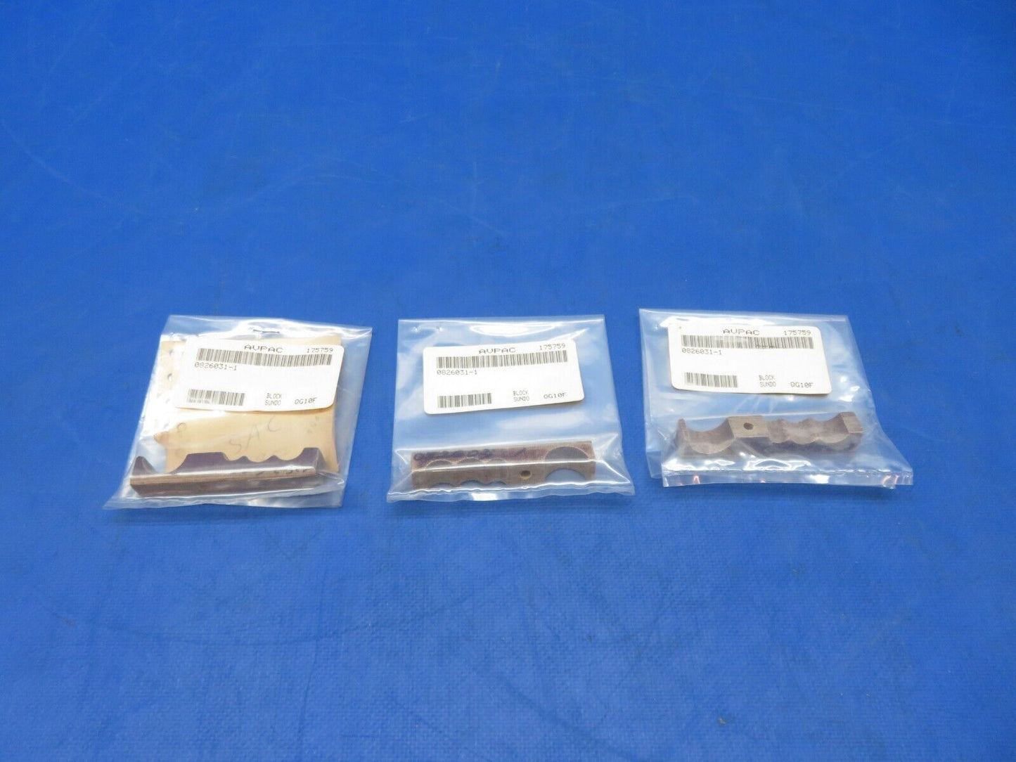 Cessna Block Support Fuel Line P/N 0826031-1 LOT OF 3 NOS (1023-390)