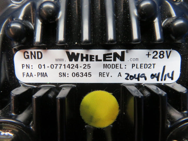 Whelen PLED2T Taxi Light 28V LED PAR36 P/N 01-0771424-25 (0224-303)