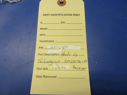 Heads Up Technologies XMD076-01 Data Receiver P/N 601-244 / Guaranteed(0421-345)