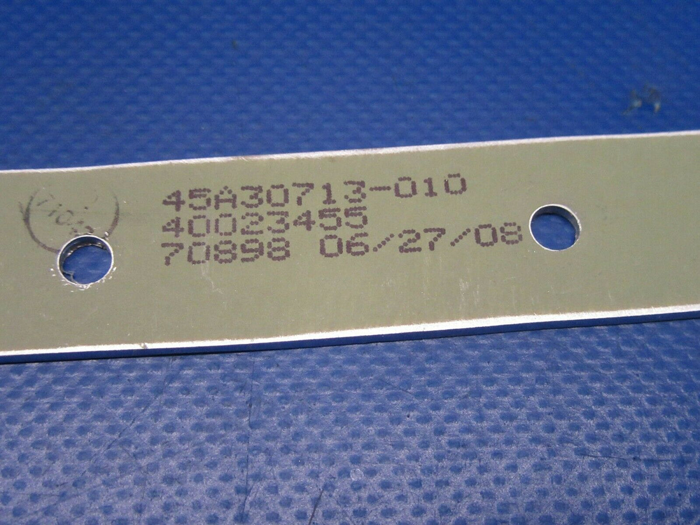 Beech 400 Retainer Side Window P/N 45A30713-010 NOS (0419-394)