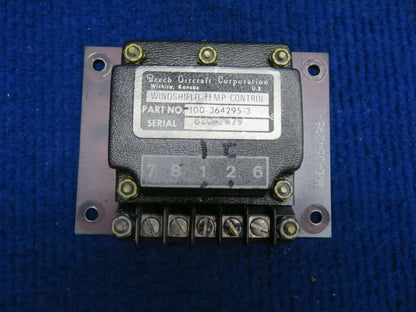 Beech 58 Baron Windshield Temperature Control P/N 100-364295-3 (0322-505)
