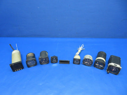 Man Cave / Decoration Aircraft Instrument LOT OF 8 (0124-302)
