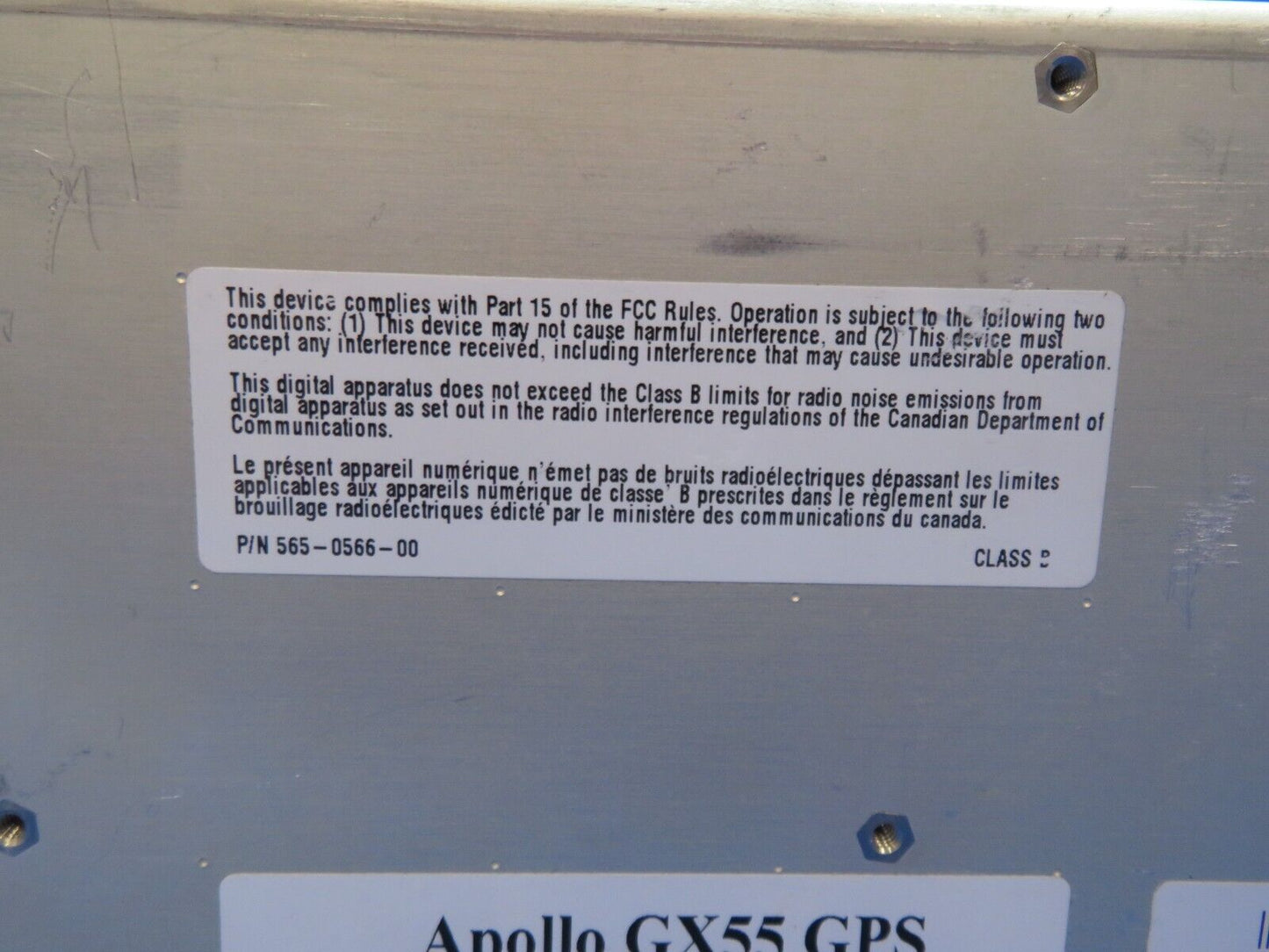 Apollo GX55 GPS w/ 8130 & Warranty P/N 430-6050-200 (0623-380)
