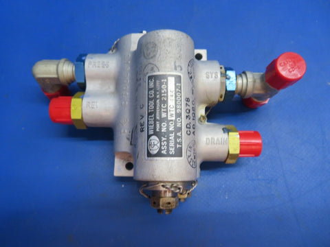 Piper Aerostar 602P Wiebel Hydraulic Pressure Regulator P/N WTC2150-1 (0123-521)