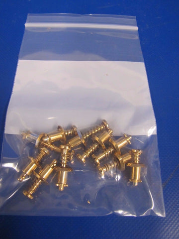 Camloc Fasteners - Slotted - Gold Plated - P/N 2600-20 LOT OF 10 NOS (0517-70)