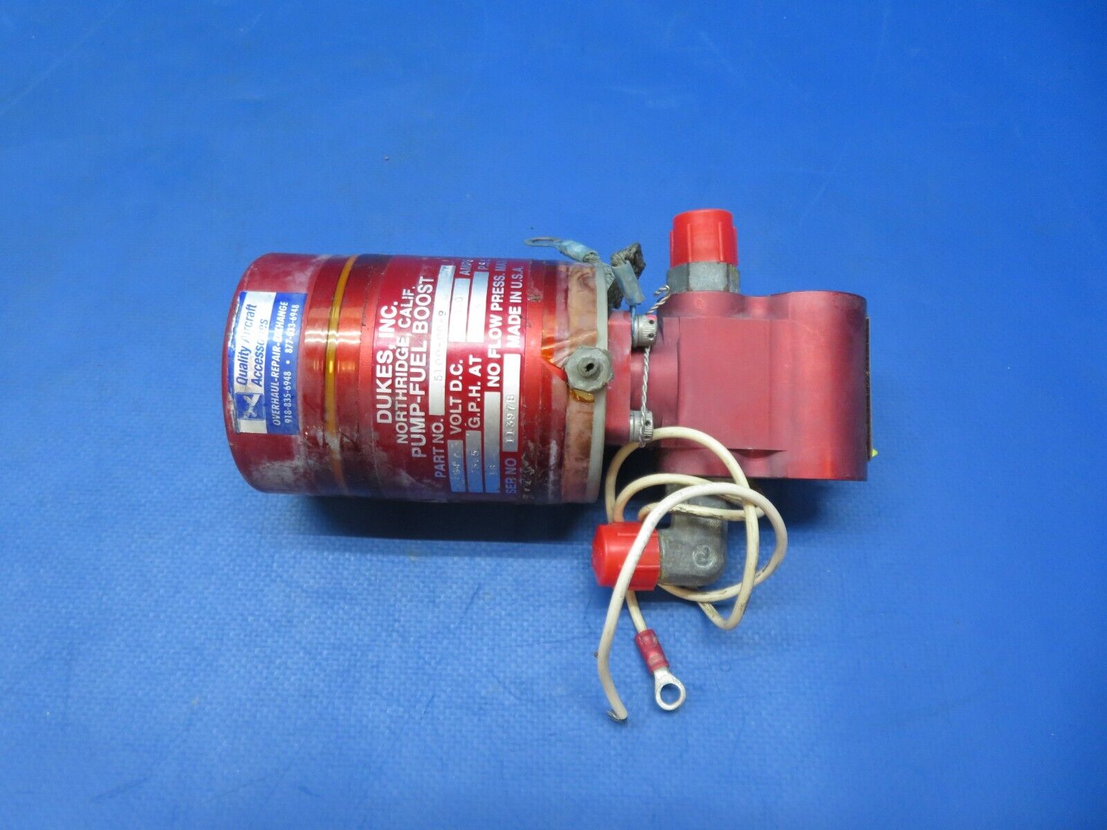 Diamond DA-Dukes Fuel Boost Pump 24v P/N 5100-00-9 w/ Warranty (0623-421)