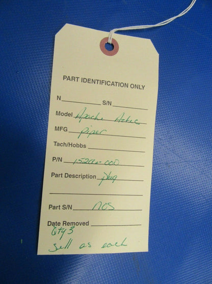 Piper Apache, Aztec Plug Nose Gear Oleo Piston P/N 15206-000 NOS (0419-316)