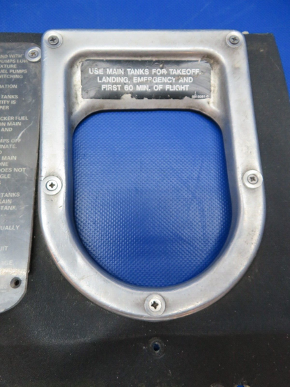 Cessna 401 / 401A Fuel Selector Valve Retainer w/Placard PN 5015081-5 (1223-363)
