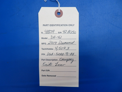 Diamond DA-42 Emergency Exit Lever P/N D60-5200-71-00 (0623-110)