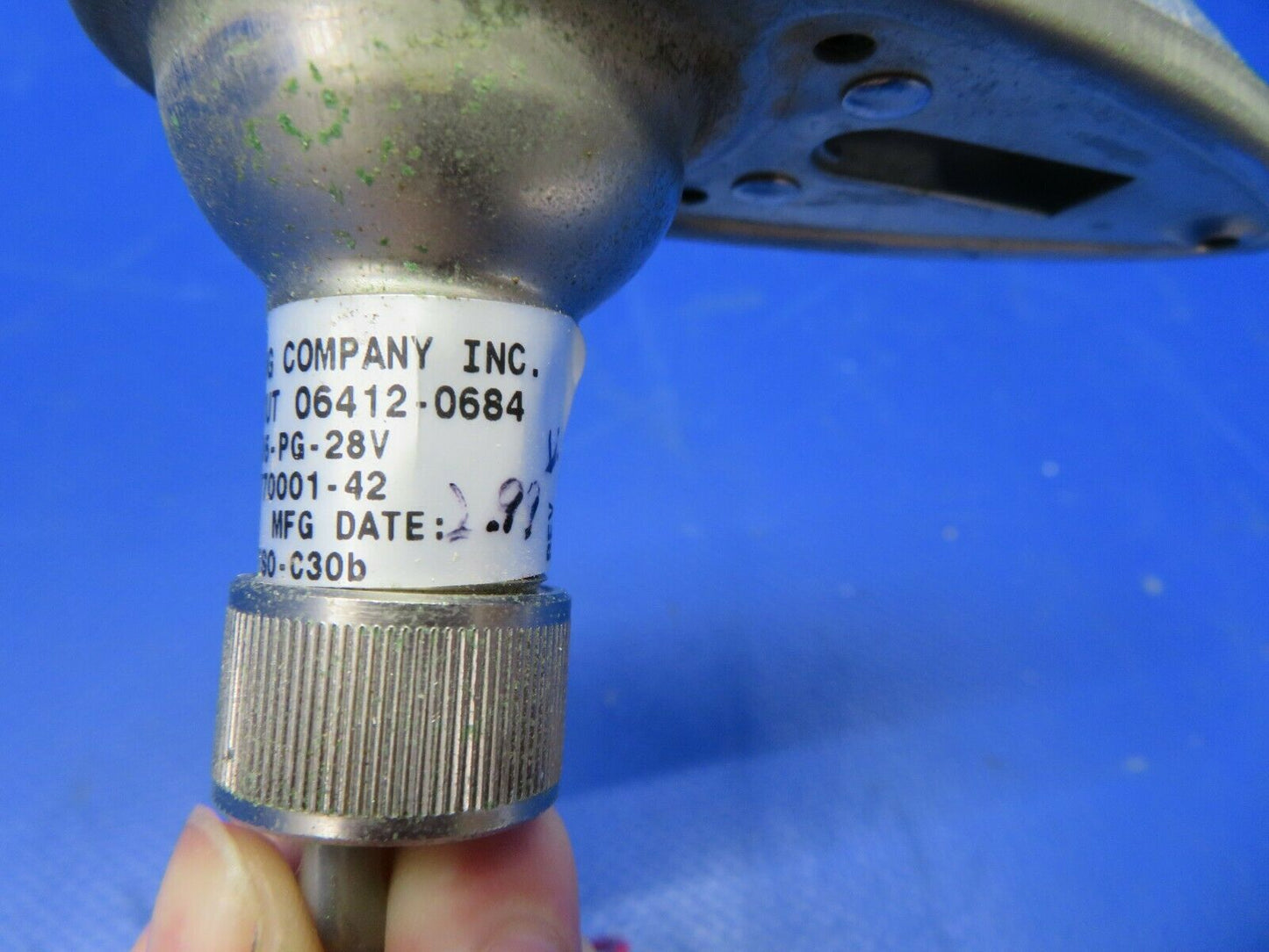Cessna 170 Whelen Position Light 28V RH Green Lens P/N 01-0770001-42 (0721-879)