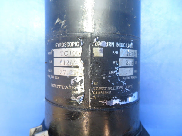 Brittain Gyroscopic Turn Coordinator 28v P/N 1678 CORE (0823-305)