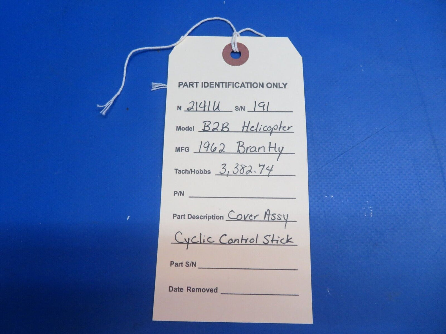 Brantly B2B Helicopter Cover Assy Cyclic Control Stick (1022-828)