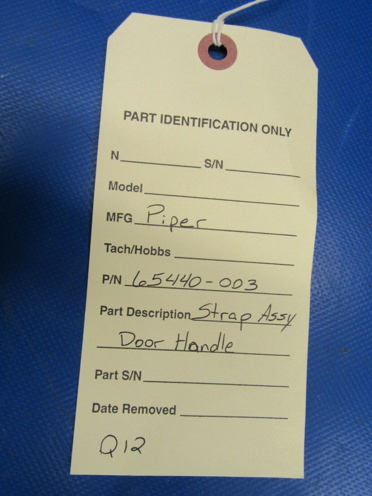 Piper Strap Assy Baggage Door Handle P/N 65440-003 use 65440-800 NOS (0419-466)