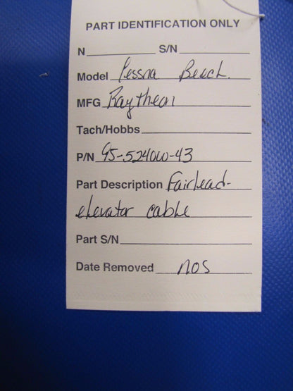 Beech Baron Fairlead - Elevator Cable P/N 95-524000-43 NOS (0417-83)