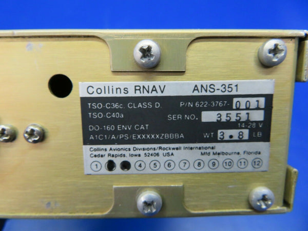 Collins ANS-351 RNAV 14V / 28V 622-3767-001 (0320-412)