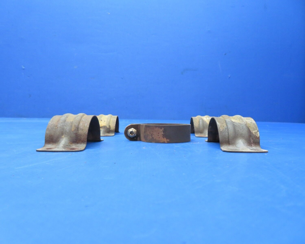 Beech B33 Debonair Exhaust Clamps P/N 186-8A, 35-950126 LOT (0923-617)