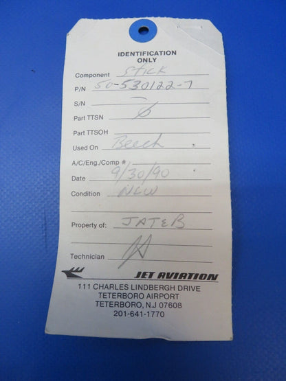 Beech Fuel Stick with Chain P/N 50-530122-7 NOS (0922-25)