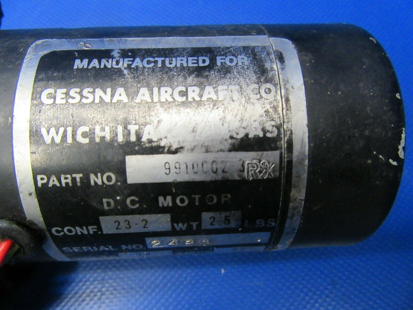 Cessna T310Q Electro-Mech Landing Gear Motor & Box 28V 9910002-3 (0819-342)