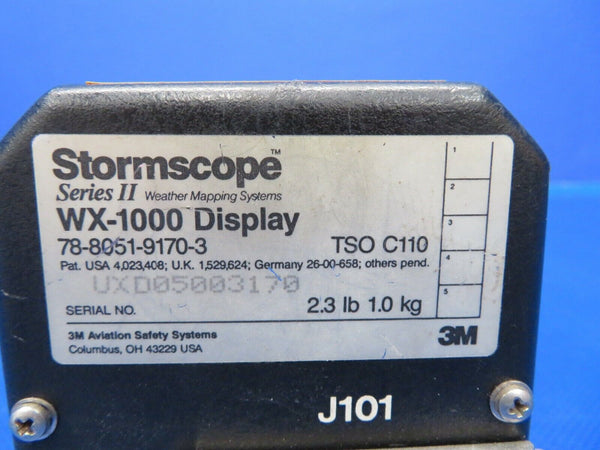 Stormscope Series II Weather Mapping WX-1000 Display 78-8051-9170-3 (0120-165)