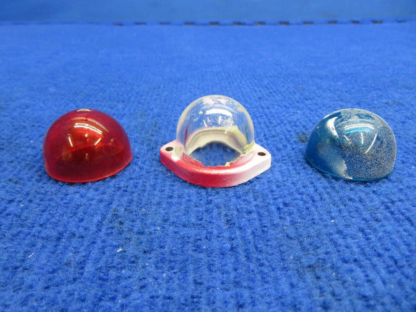 Nav Lens: Clear, Red & Green w/ Gaskets P/N 755-075 LOT (0822-578)