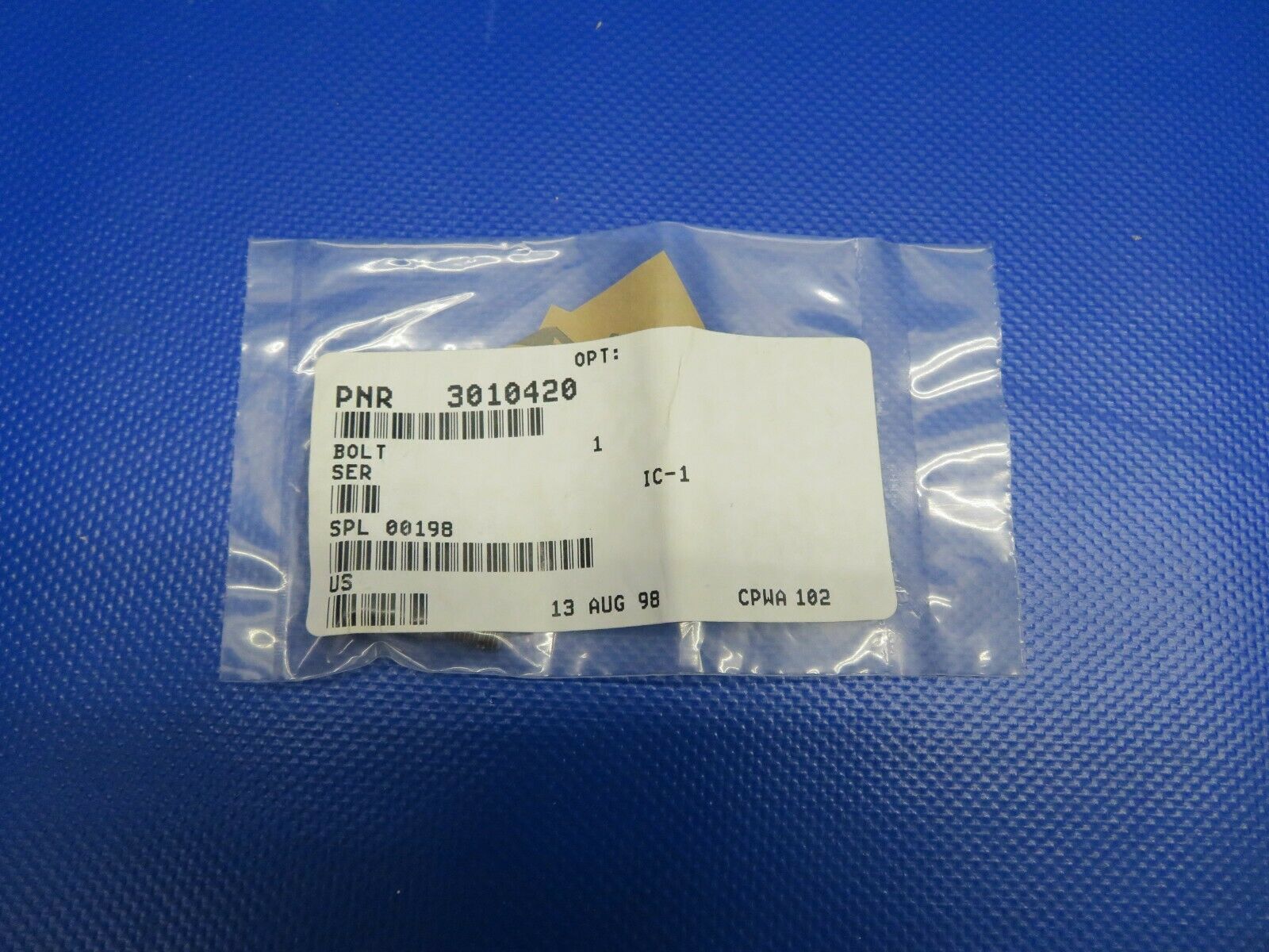 Pratt & Whitney Bolt Shoulder Hex P/N 3010420 NOS (1120-367)
