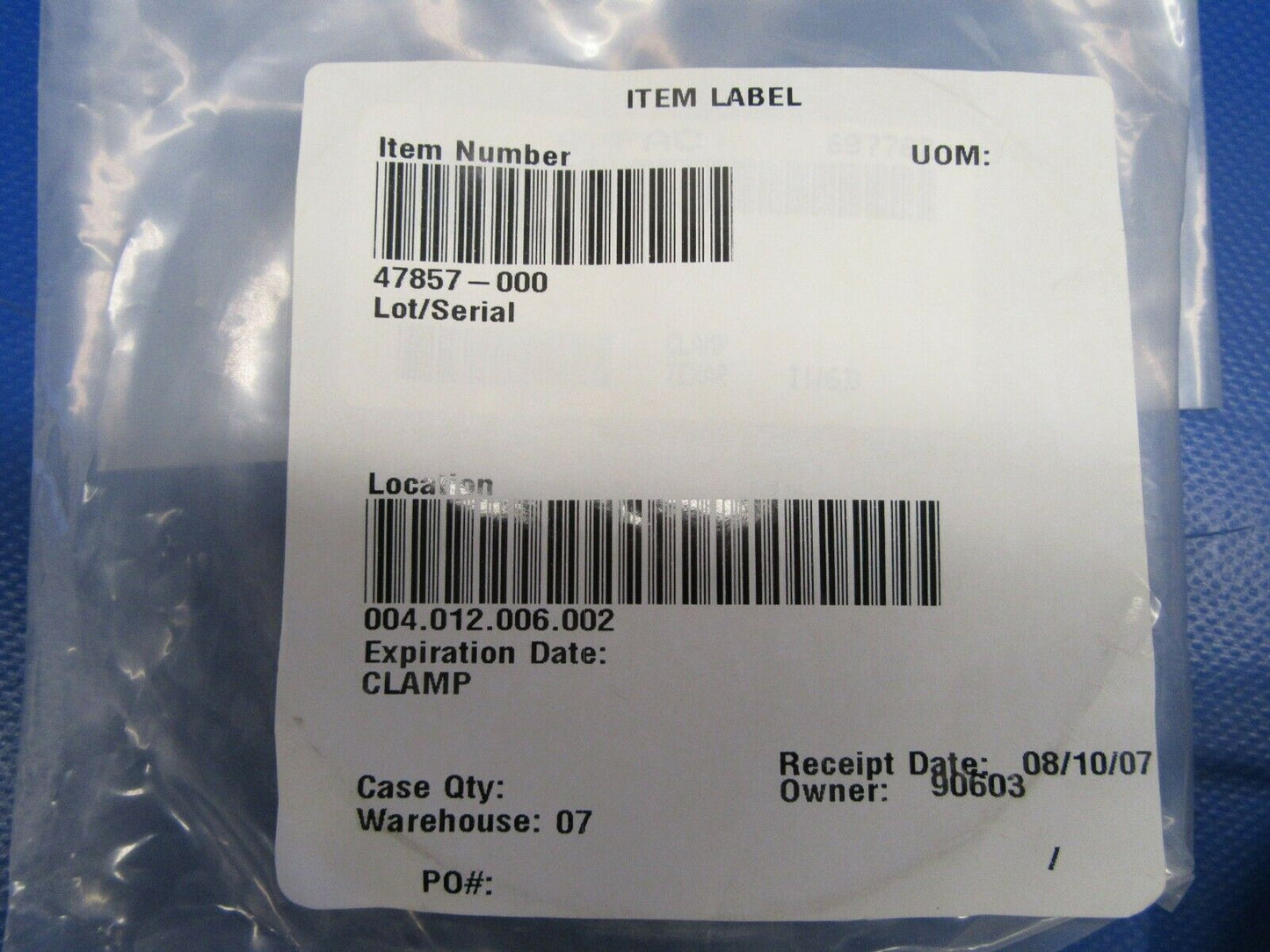 Piper PA-31P Clamp P/N 47857-000 NOS (0519-101)