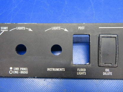 Cessna 210L Scott Aviation Glo Lighted Panel 1213314-7 Not Working  (0720-523)