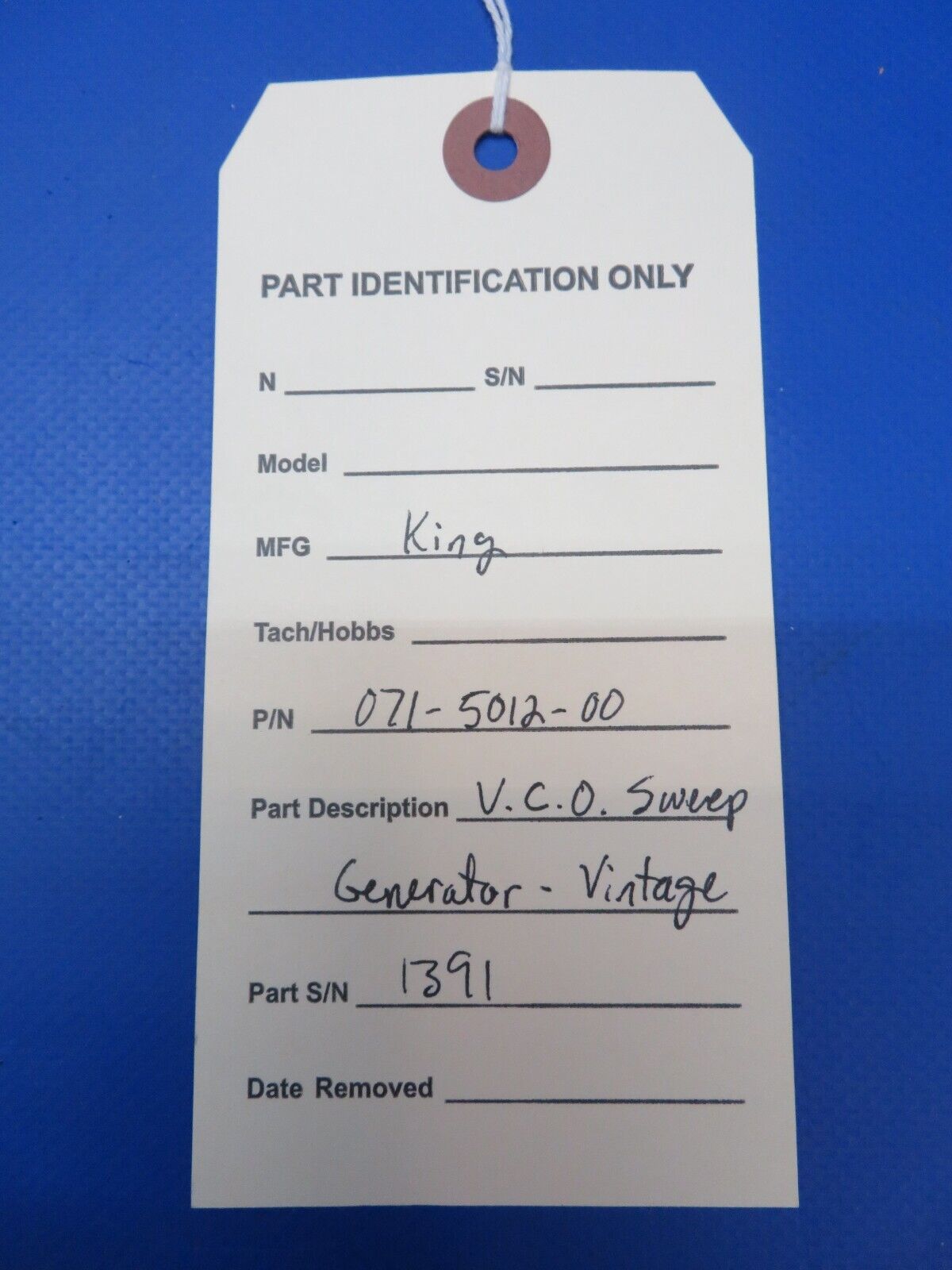King V.C.O. Sweep Generator  Vintage P/N 071-5012-00 (1122-375)
