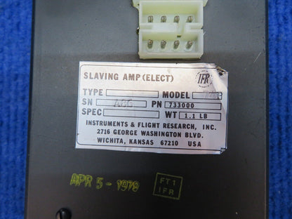 Instruments and Flight Research INC 74P Slaving Amp P/N 733000 (0622-858)