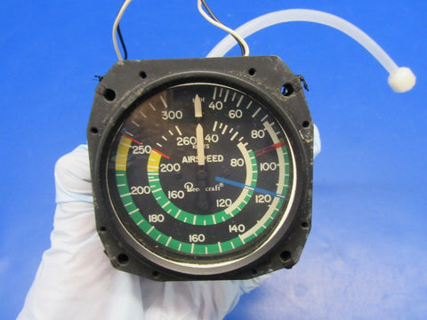 Beech Baron E55 Airspeed Indicator Lighted P/N 58-380010-1 (1017-184)