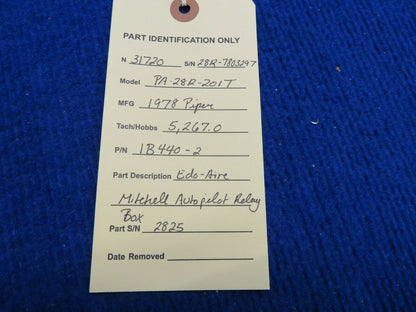 Piper PA-28R-201T Edo-Aire Mitchell Autopilot Relay Box P/N 1B440-2 (0222-692)