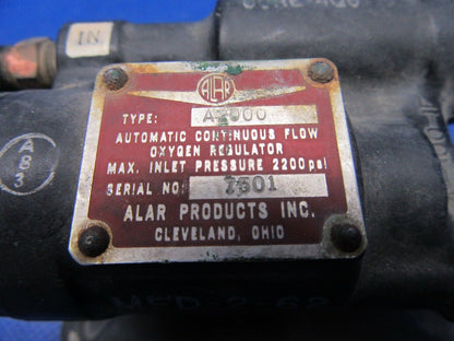 Beech Baron 95-A55 Oxygen Regulator P/N A-2000 (0420-248)