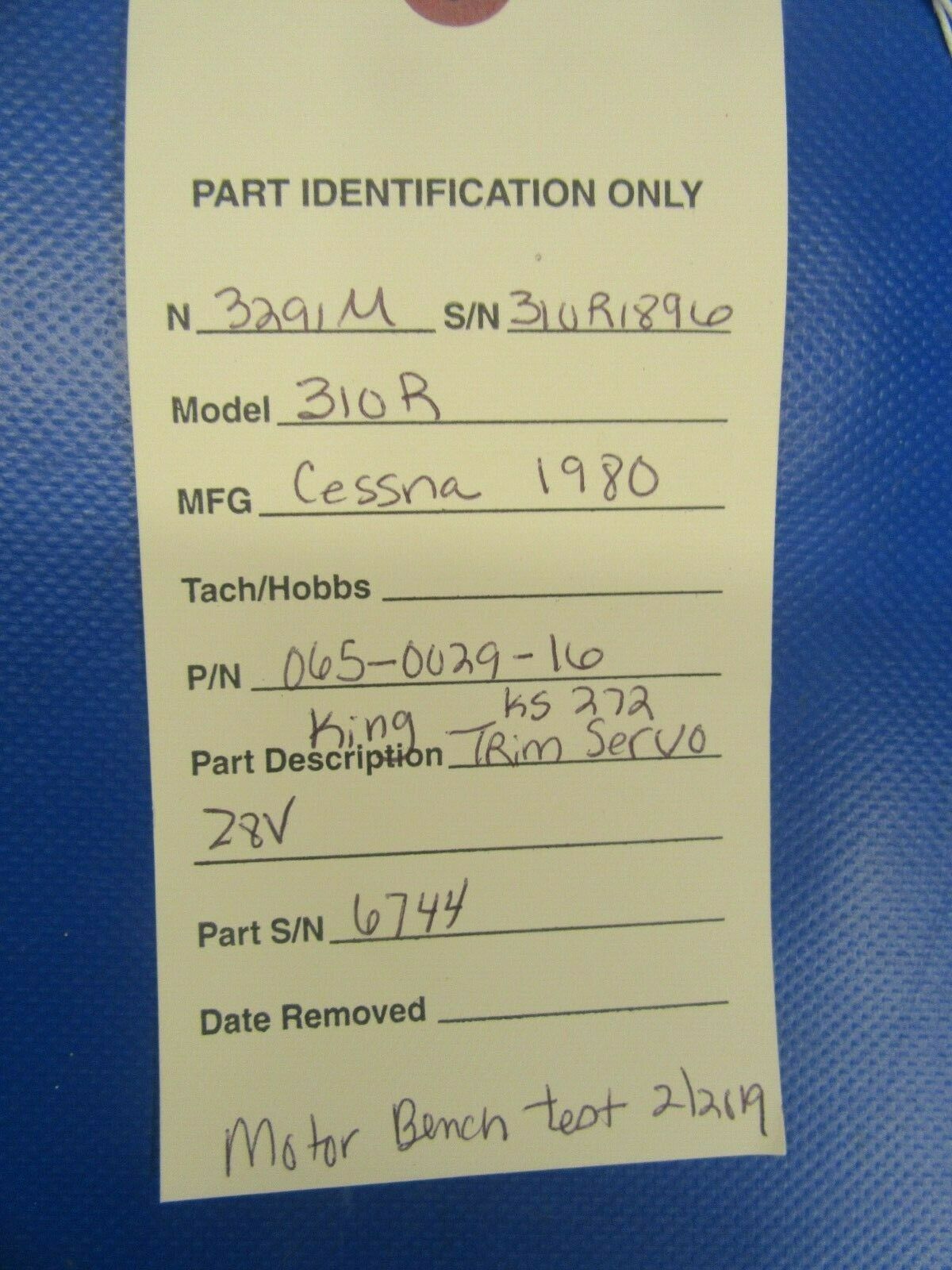 King KS 272 Trim Servo P/N 065-0029-16 (0219-269)